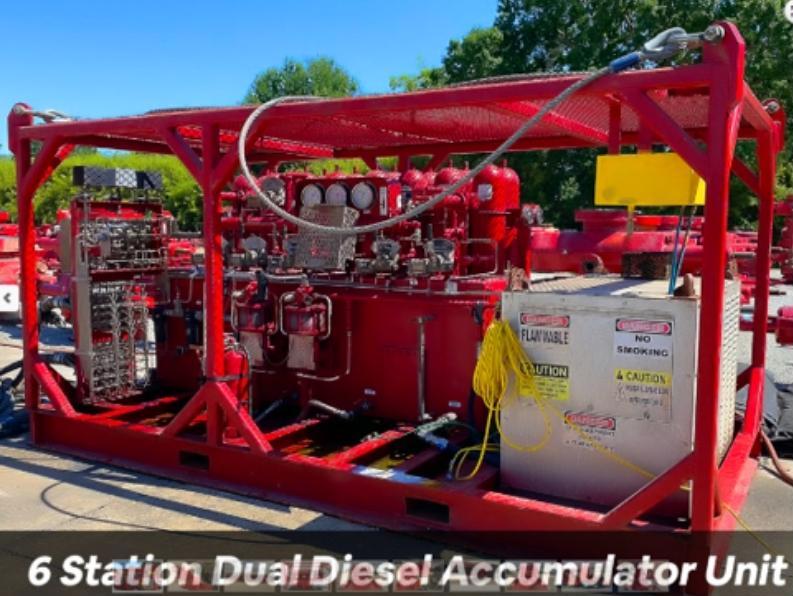 6 station Dual Diesel Accumulator Unit