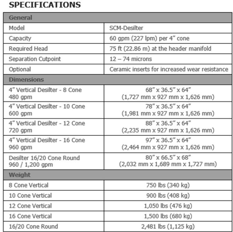 Vacuum Degasser Specs